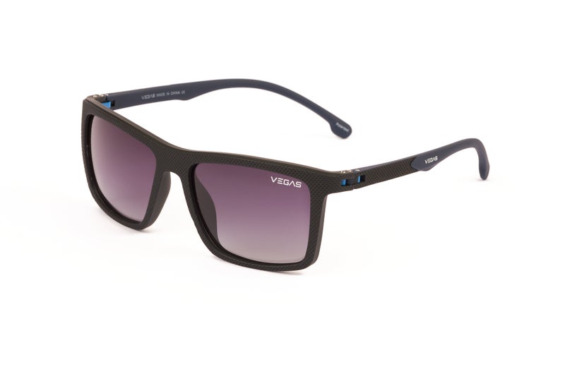 VEGAS Full Rim Rectangular Men Grey  Sunglasses V3011 C3 - Image 1